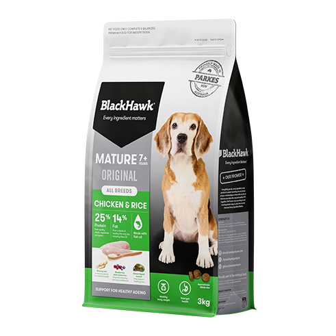 Black Hawk Mature Chicken & Rice Dry Dog Food